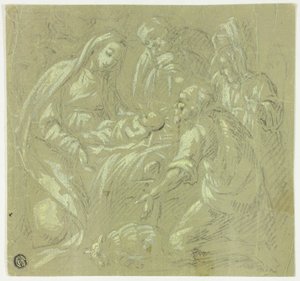 Adoracja pasterzy autorstwa Parmigianino