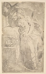 Astrologia, początek XVI wieku. autorstwa Parmigianino