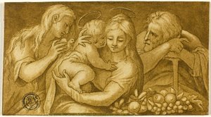 Święta Rodzina z Marią Magdaleną autorstwa Parmigianino