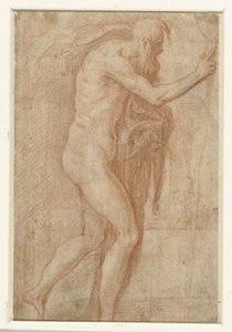 Mężczyzna podnoszący palec ostrzegawczo autorstwa Parmigianino