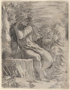 Chłopiec i Dwóch Starców autorstwa Parmigianino