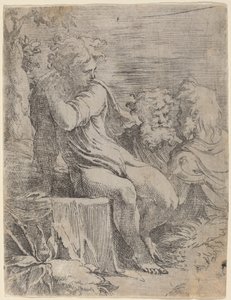 Chłopiec i Dwóch Starców autorstwa Parmigianino