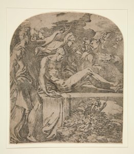 Pogrzeb Chrystusa / Złożenie do grobu autorstwa Parmigianino