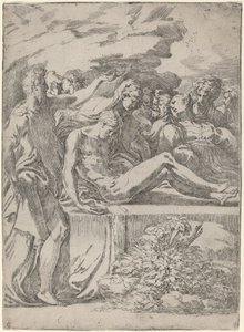 Złożenie do grobu autorstwa Parmigianino