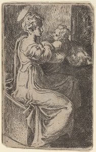 Dziewica i Dziecko autorstwa Parmigianino