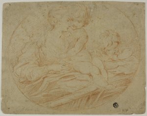 Kobieta i dwoje dzieci autorstwa Parmigianino
