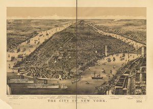 Miasto Nowy Jork autorstwa Parsons and Atwater; Currier and Ives