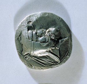 Tetradrachma z Wahbarza, króla Persów, przedstawiająca głowę króla (awers) (patrz także 180369)