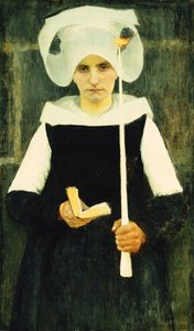 Breton na ułaskawienie; Bretonka ułaskawiona, 1888 r. autorstwa Pascal Adolphe Jean Dagnan Bouveret