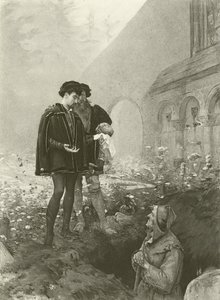 Hamlet i grabarz (wklęsłodruk)