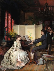 Duet, 1883. autorstwa Pascal Adolphe Jean Dagnan Bouveret