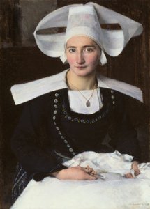 Kobieta z Bretanii autorstwa Pascal Adolphe Jean Dagnan Bouveret