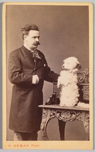 Portret mężczyzny i jego psa, ok. 1930 r. 1880.