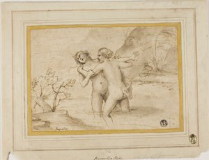 Salmacis i Hermaphroditus autorstwa Pasquale de