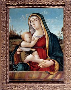 Madonna del Latte (malarstwo, ok. 1496-1504) autorstwa Pasqualina da Venezia
