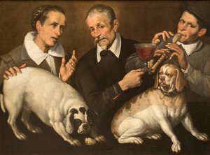 Gracz Zufolo, 1585-1590. autorstwa Passerotti