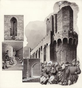Les Saintes Maries de la Mar (gwasz na papierze)