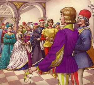 Romeo i Julia (gwasz na papierze)