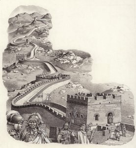Wielki Mur Chiński (gwasz na papierze)