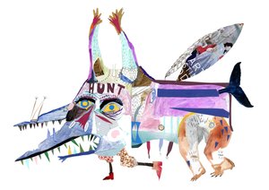 Oil Monster, 2011 (kolaż i akwarela)