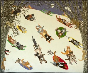 Holding On, 2011 (akryl na perkalu)