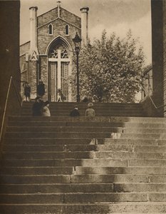 Riceyman Steps Really Granville Place przy Unlovely Kings Cross Road, c1935.