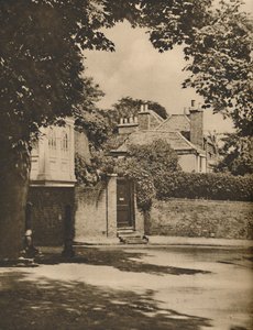 Światło słoneczne i cień na krętej drodze Highgate, c1935.