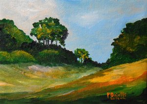 Spacer po Chardonnette, 2016 (akryl na płótnie) autorstwa Patricia Brintle