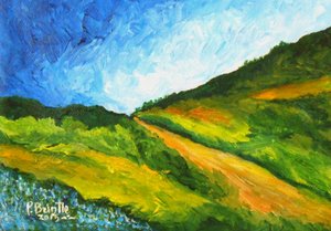 Vers Marmelade, 2015 (akryl na płótnie) autorstwa Patricia Brintle