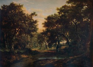 Skraj lasu, c1824 autorstwa Patrick Nasmyth