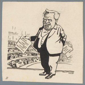 Surowe traktowanie Niemiec Więcej sprawiedliwości, więcej człowieczeństwa, więcej dobroci / ale nie dla Niemiec (tytuł na obiekcie) autorstwa Patricq Kroon (signed by artist)