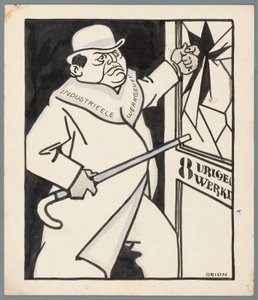 Pracodawcy a ośmiogodzinny dzień pracy autorstwa Patricq Kroon (signed by artist)