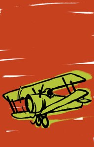 Samolot, 2021 (wersja cyfrowa) autorstwa Patrizia La Porta