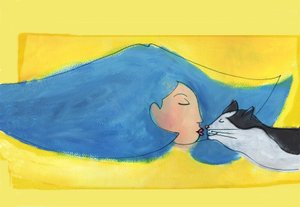 Kobieta-kot, 2025 (akryl; cyfrowy)