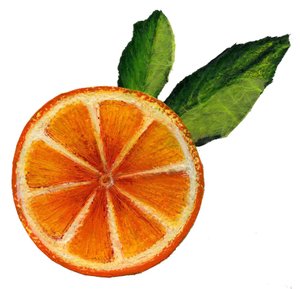 Owoce, 2021 (akryl na papierze) autorstwa Patrizia La Porta