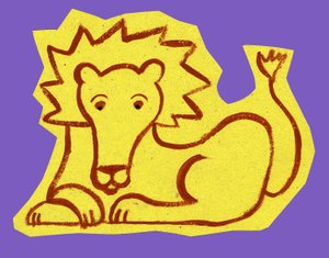 Horoskop: znak lwa. Ilustracja autorstwa P. La Porta. autorstwa Patrizia La Porta