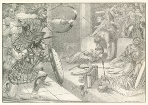 Ilustracja do Odysei Homera (litografia)