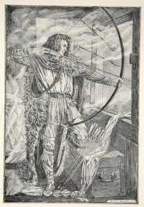 William kontynuował swoje wspaniałe strzelanie z łuku, zaczerpnięte z „Hero Myths and Legends of the British Race” M.I. Ebbutt autorstwa Patten Wilson