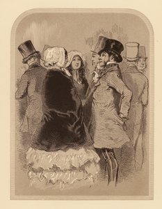 Gavarni w Londynie: The Lounger na Regent Street (litografia)
