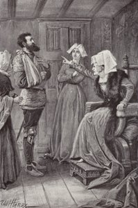 Ilustracja do The Cloister and The Hearth autorstwa Charlesa Reade (lito) autorstwa Paul (after) Hardy
