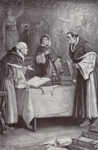Ilustracja do The Cloister and The Hearth autorstwa Charlesa Reade (lito) autorstwa Paul (after) Hardy