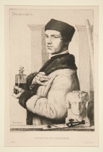 Portret Felixa Bracquemonda autorstwa Paul Adolphe Rajon
