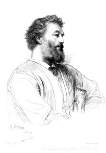 Sir Frederic Leighton, brytyjski artysta, ok. 1880-1882..