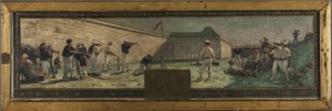 Szkic ratusza w Arcueil-Cachan: Le Tir, w 1888 r. (olej na płótnie)