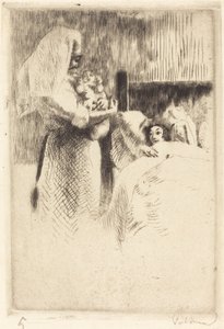 Ogłoszenie urodzenia Anne-Élisabeth Besnard Karta urodzenia Anne-Élisabeth..., 1922. autorstwa Paul Albert Besnard