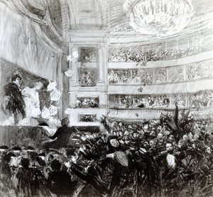 Bitwa pod Hernani w Comedie Francaise 25 lutego 1830, 1909