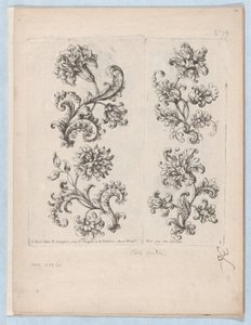 Seria Małych Motywów Kwiatowych, Talerz 1, ca. 1670-85., ok. 1670-85. 1670-85. autorstwa Paul Androuet Du Cerceau