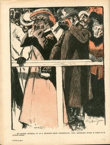 Talerz masła, satyryczny w kolorach autorstwa Paul Balluriau