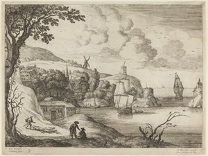 Scena portowa autorstwa Paul Bril