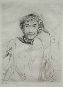 James MacNeill Whistler autorstwa Paul Cesar Helleu